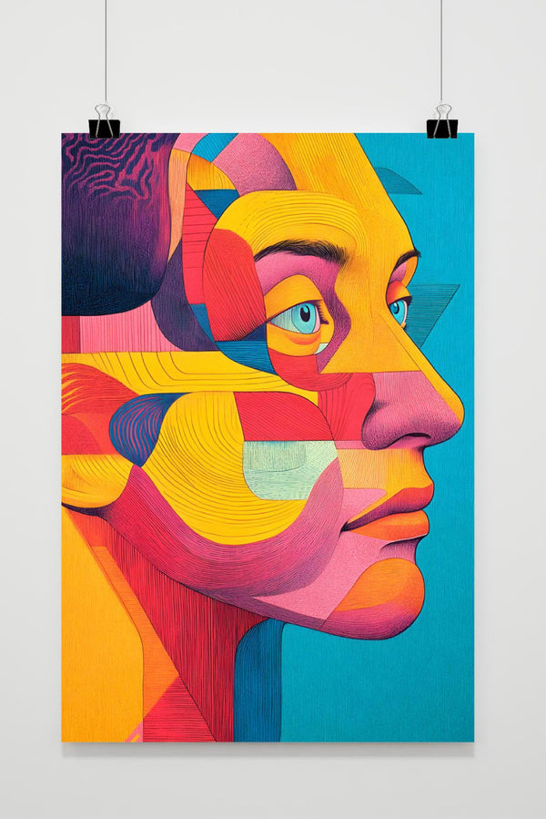 Abstract Portret poster