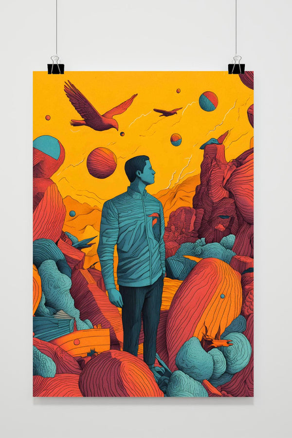 Affiche Homme Nature