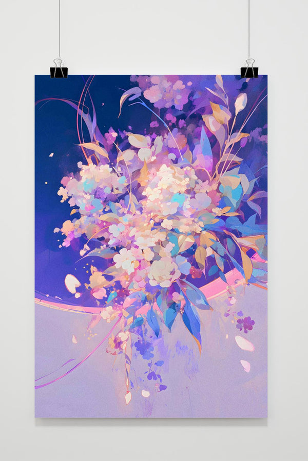 Blumenreiche Kunst Poster