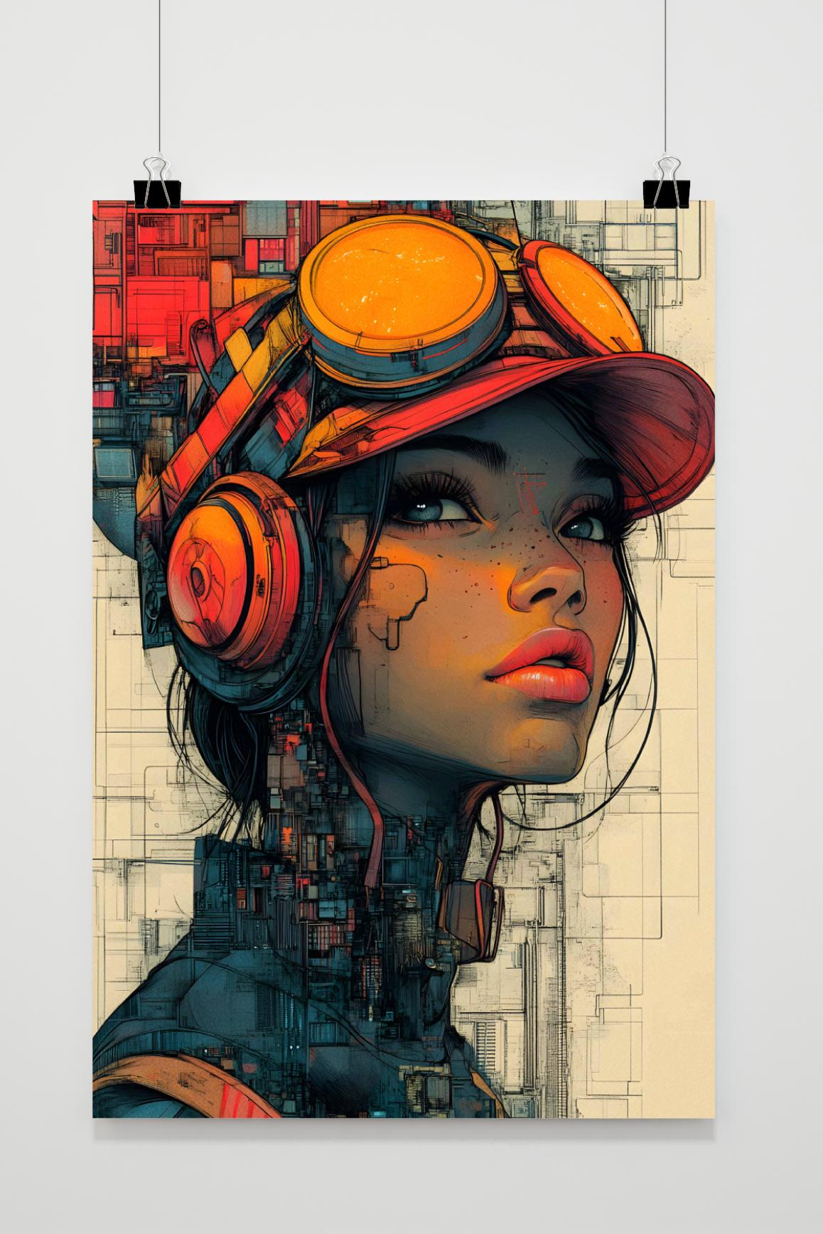 Affiche Portrait Géométrique de 25 Artstreet