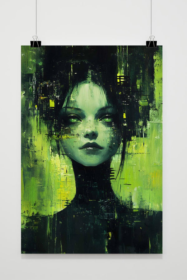 Groen Vrouw poster