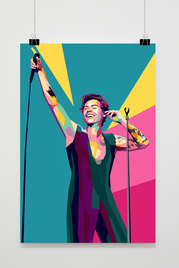 Harry Styles Pop Art poster