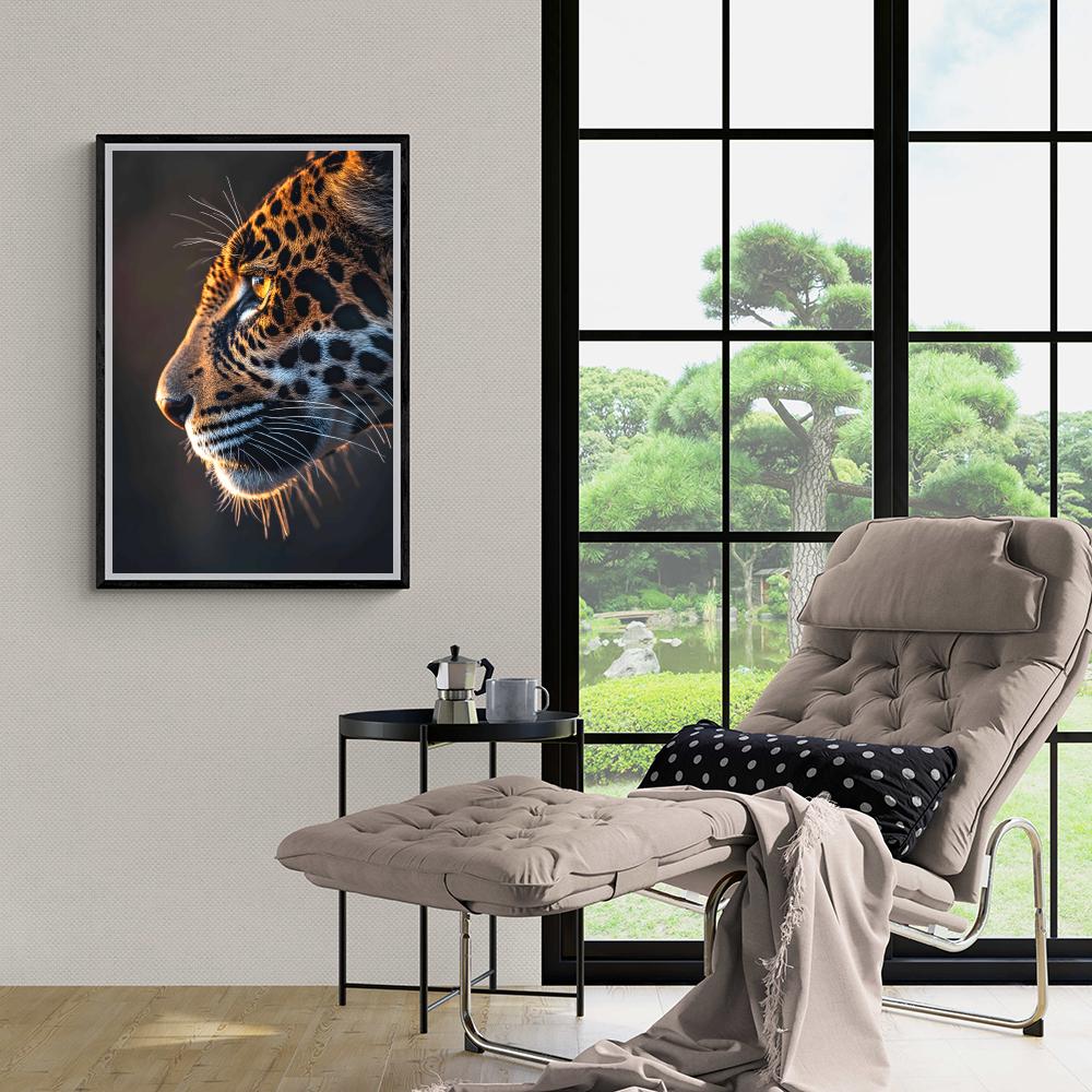Jaguar Close-Up dans un intérieur