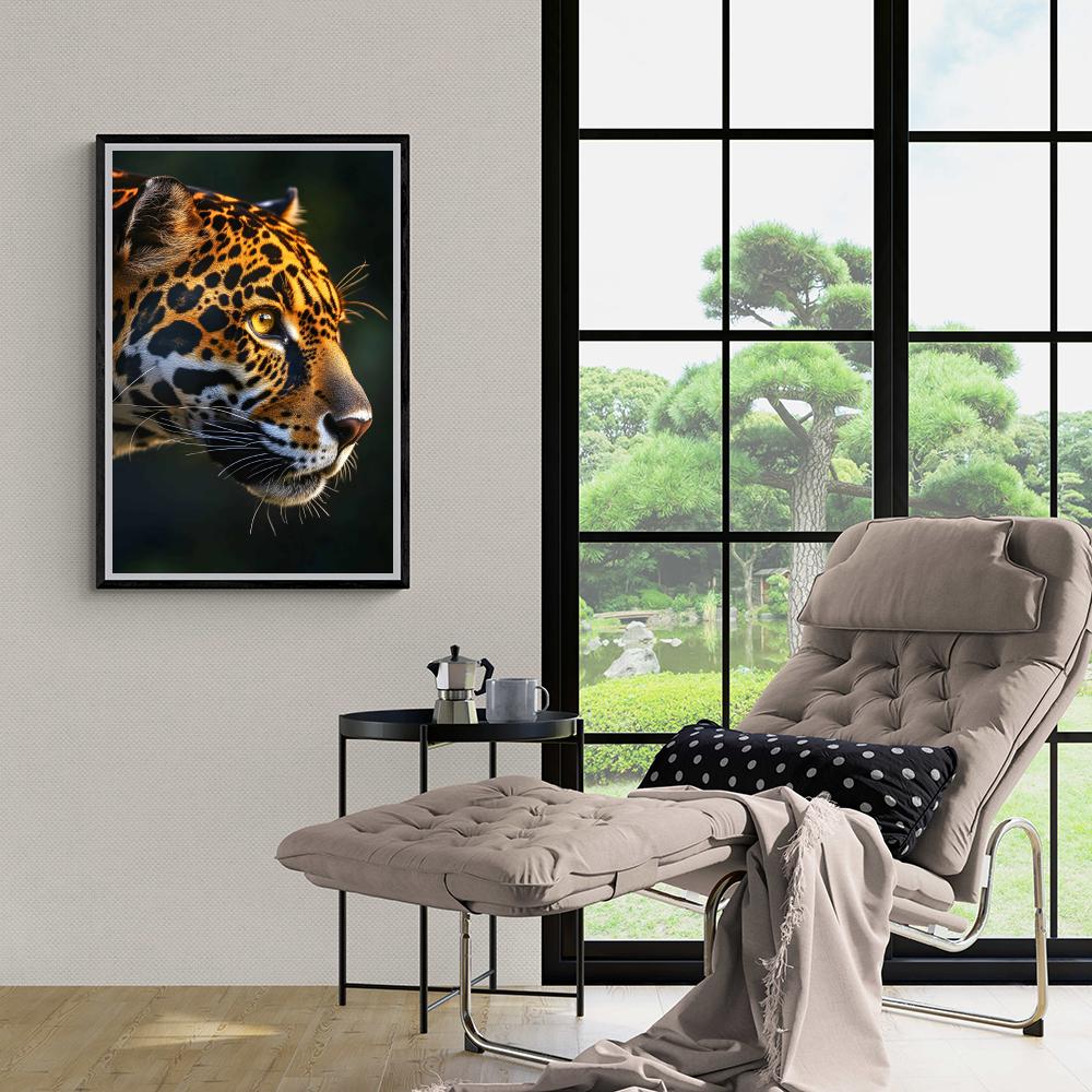 Jaguar dans un intérieur