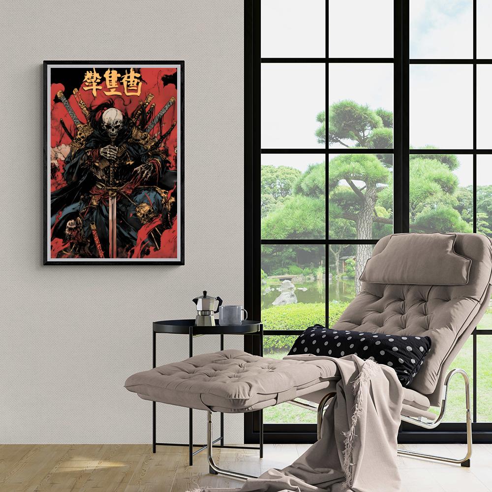 Crâne Samouraï dans un intérieur