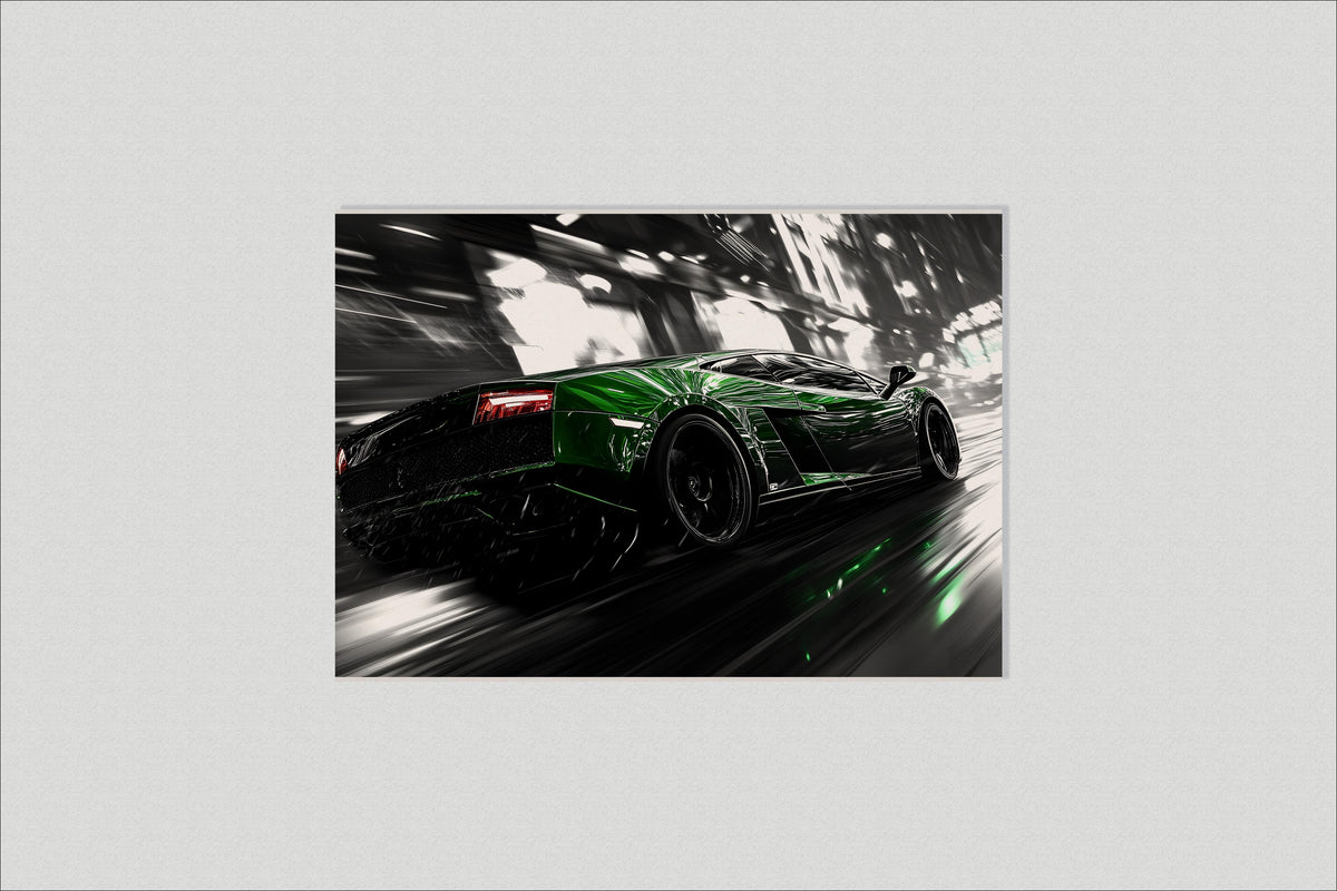 Lamborghini dans un intérieur