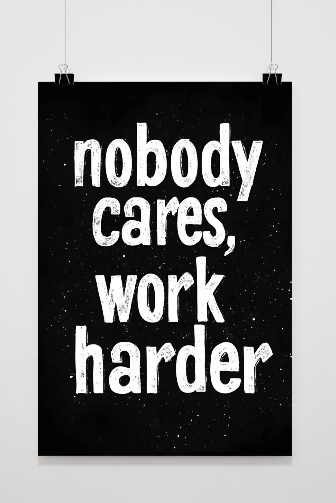 Affiche Work Harder de 25 Artstreet