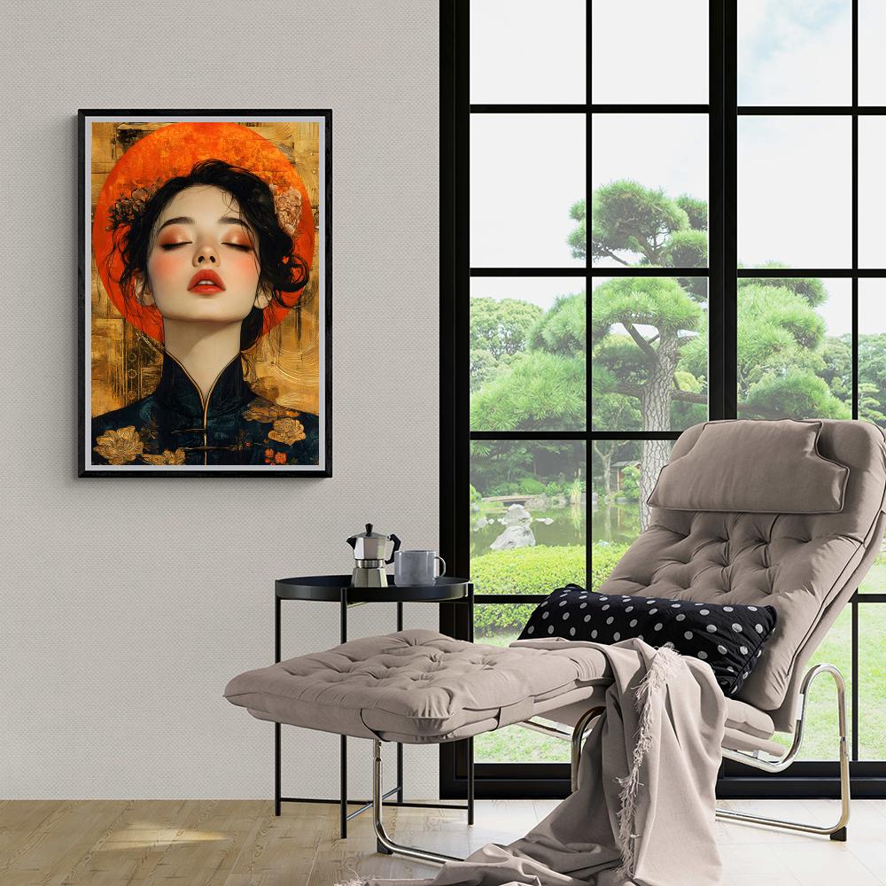 Portrait Oriental dans un intérieur