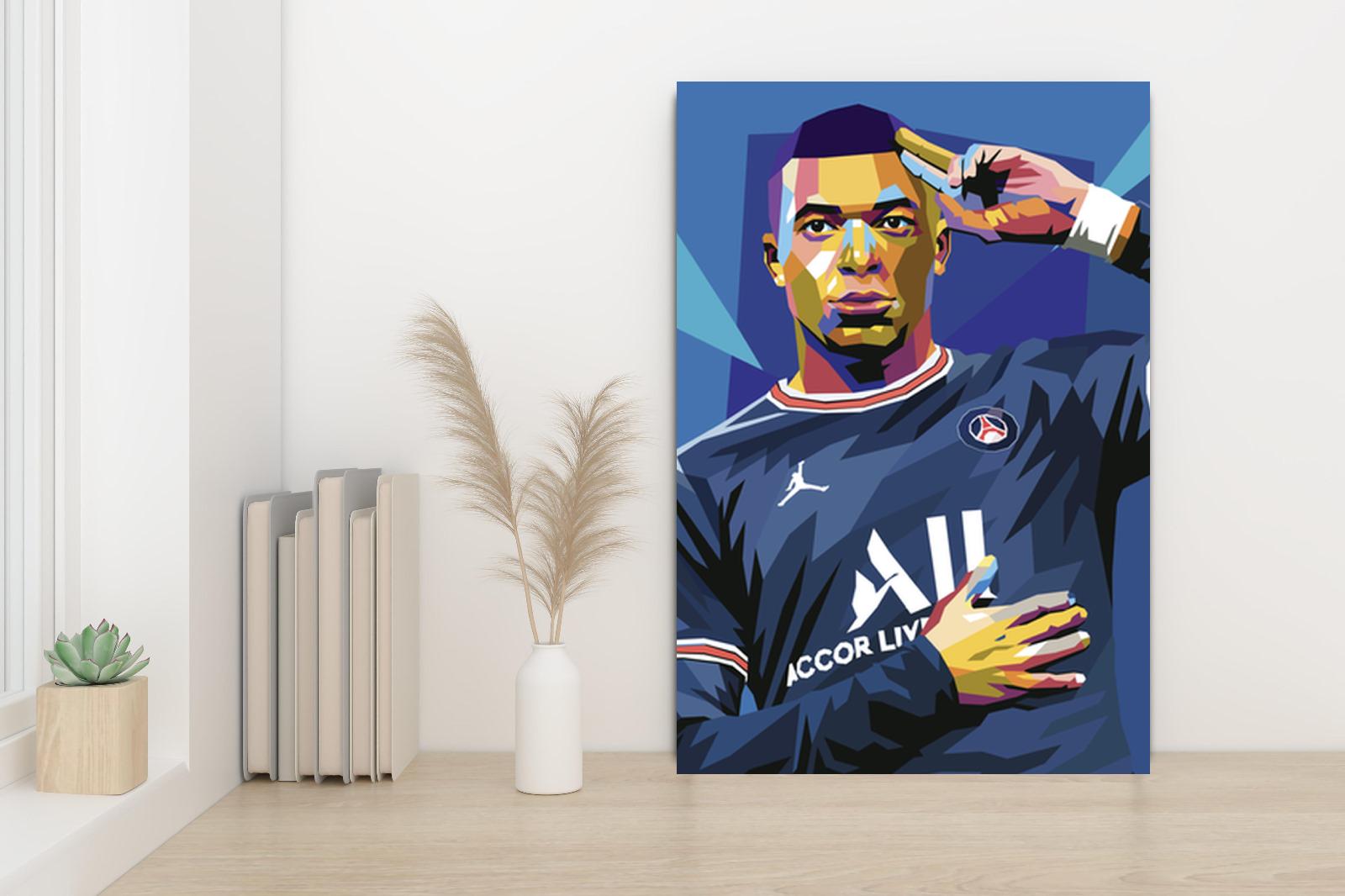 Kylian Mbappe Pop Art