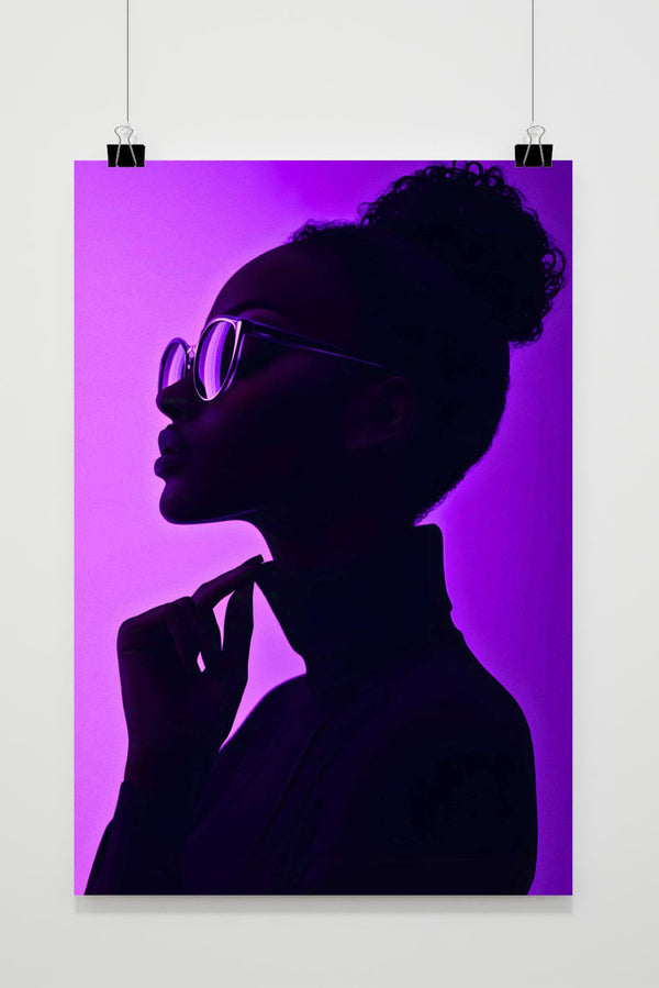 Paarse Vrouw poster