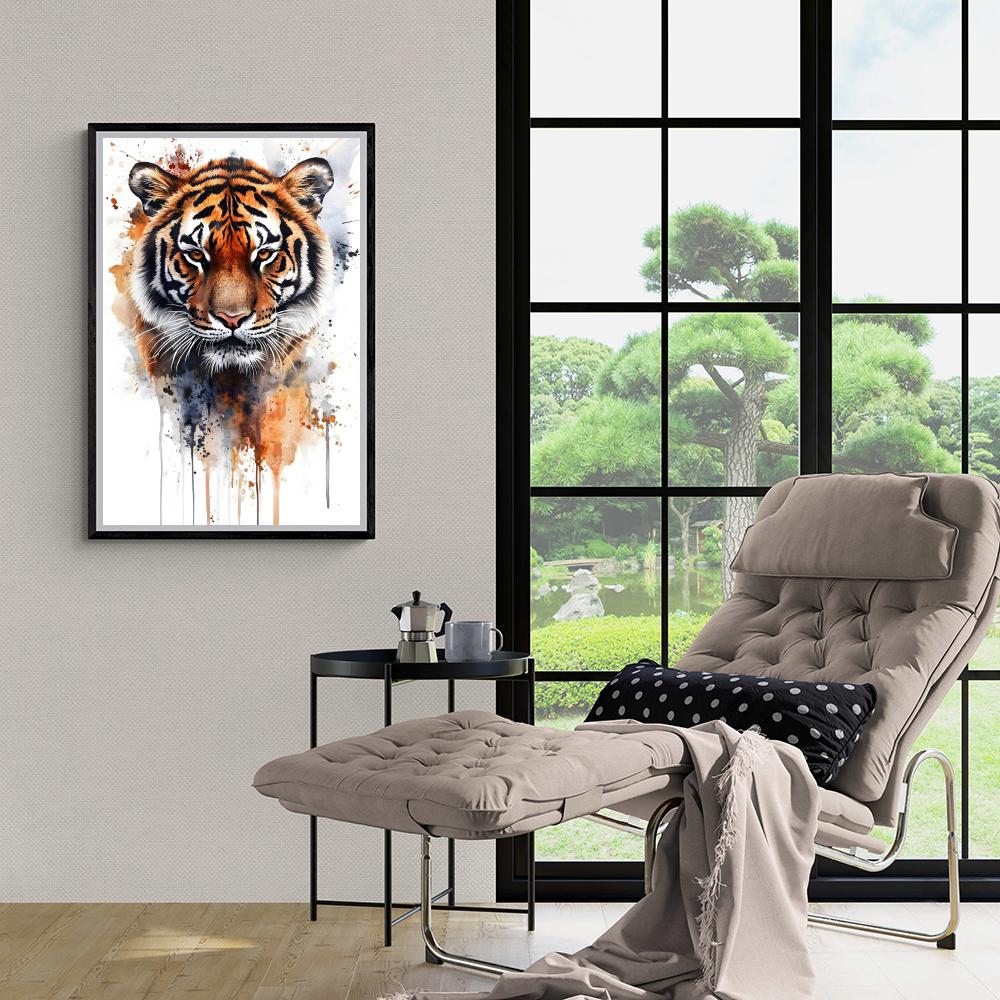 Tigre dans un intérieur