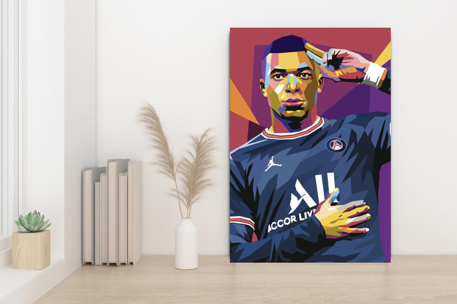Kylian Mbappe Pop Art