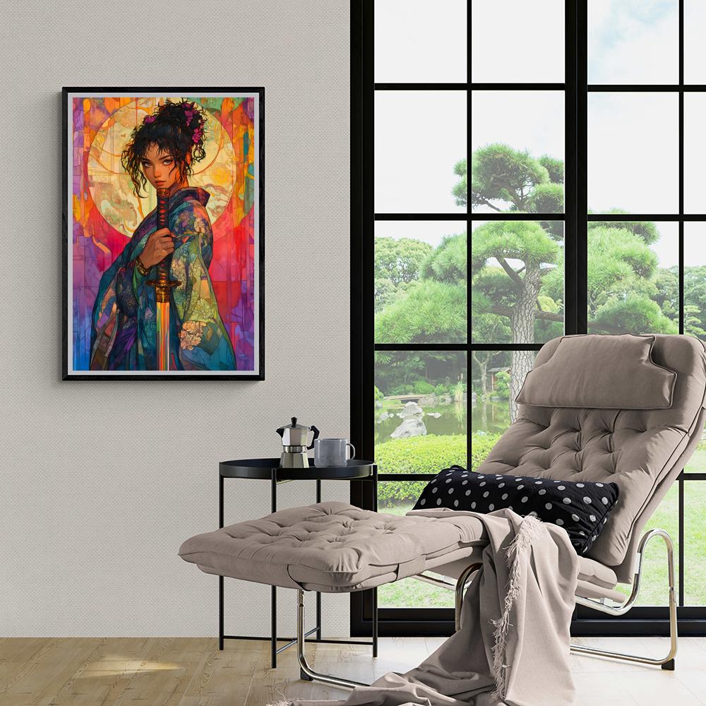 Samouraï Coloré dans un intérieur