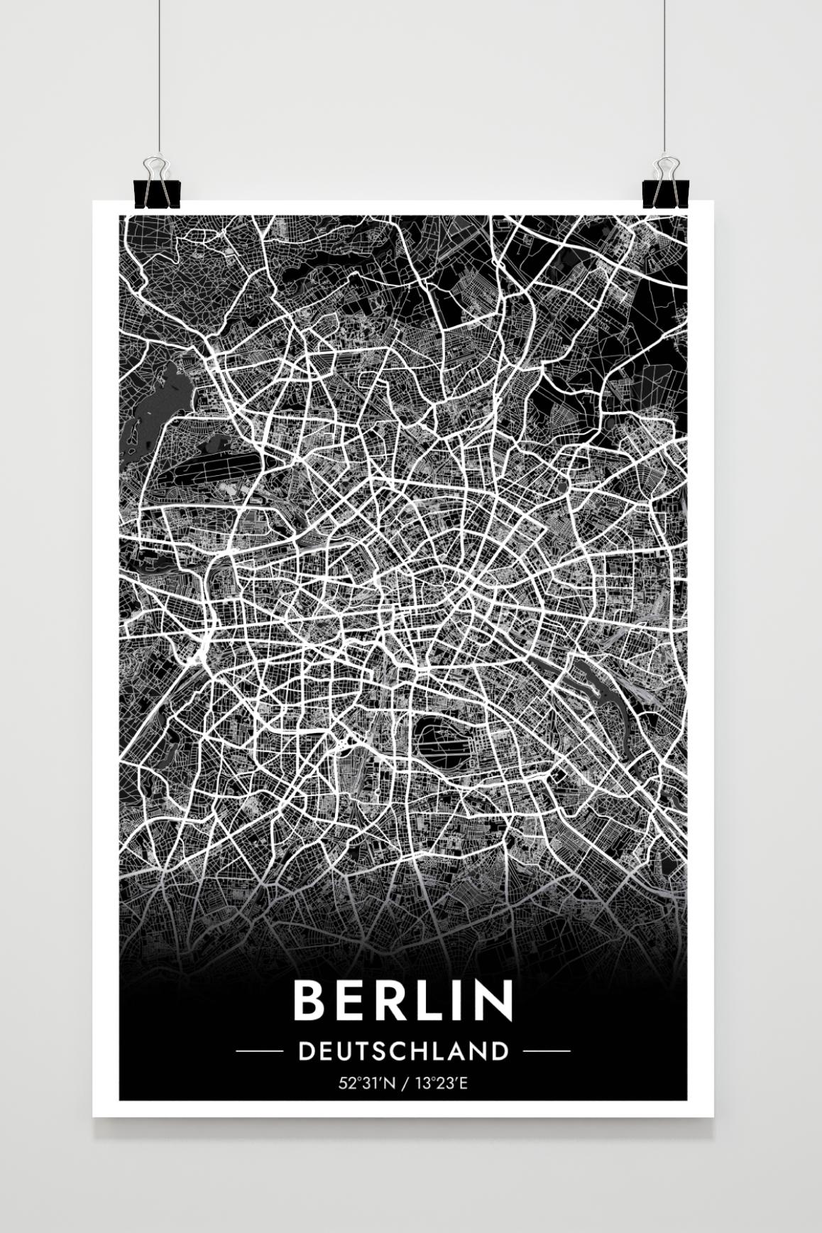 Berlijn Map dans un intérieur