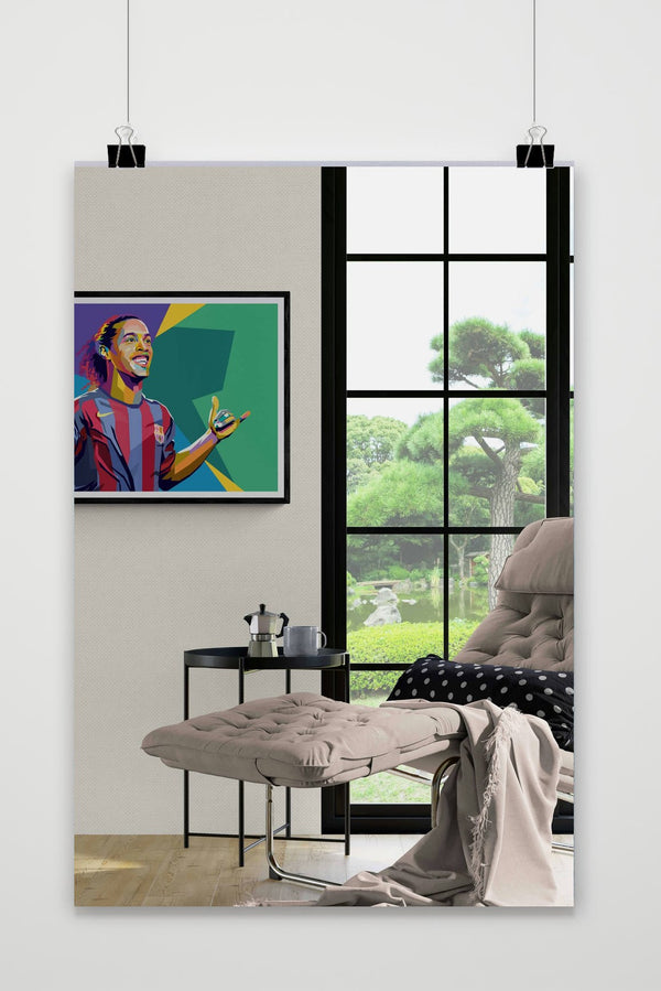 Póster Ronaldinho Pop Art