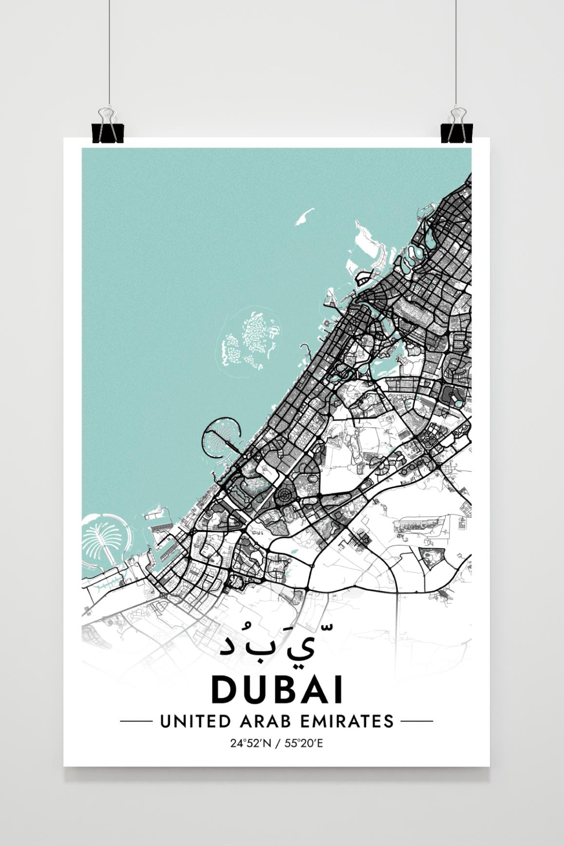 Dubai Map UAE