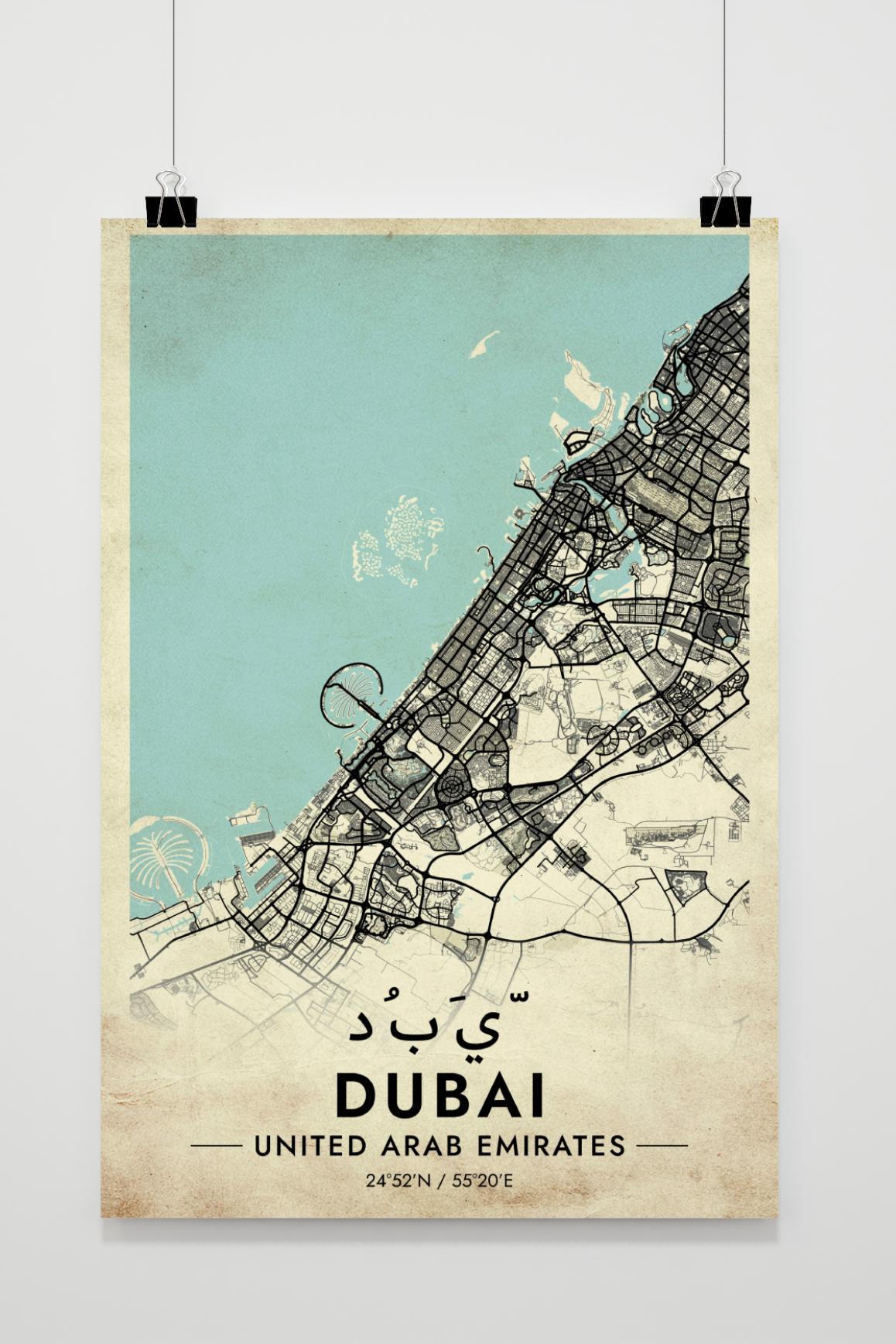 Dubai Map UAE