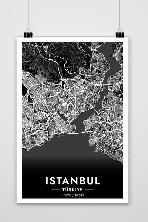 Póster Istanbul Map