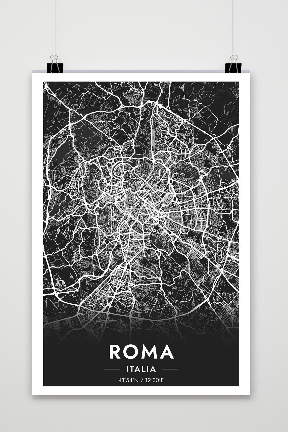 Affiche Rome Map de 25 Artstreet