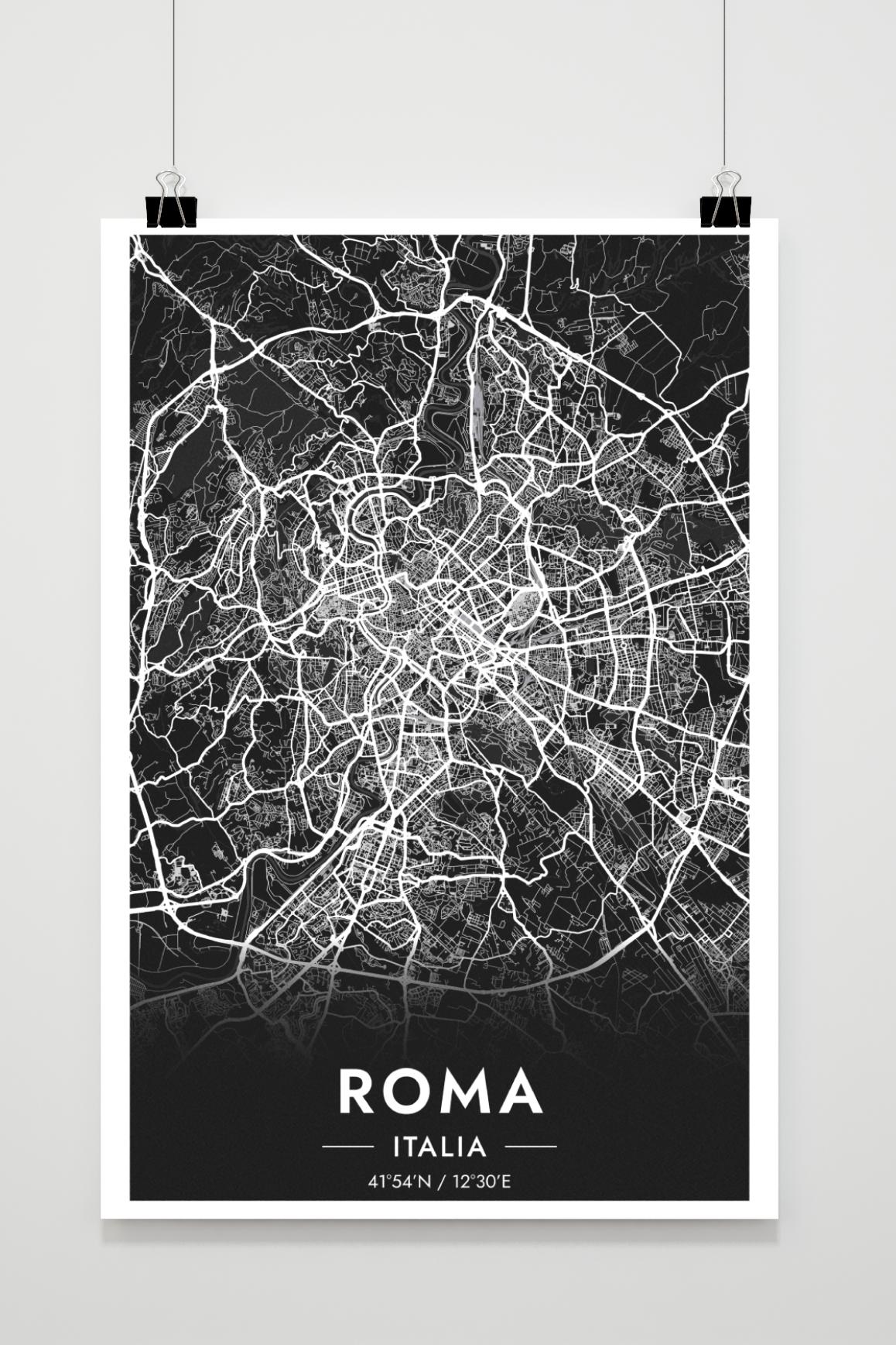 Rome Map dans un intérieur