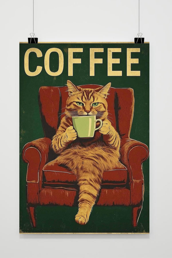 Coffee Cat poster