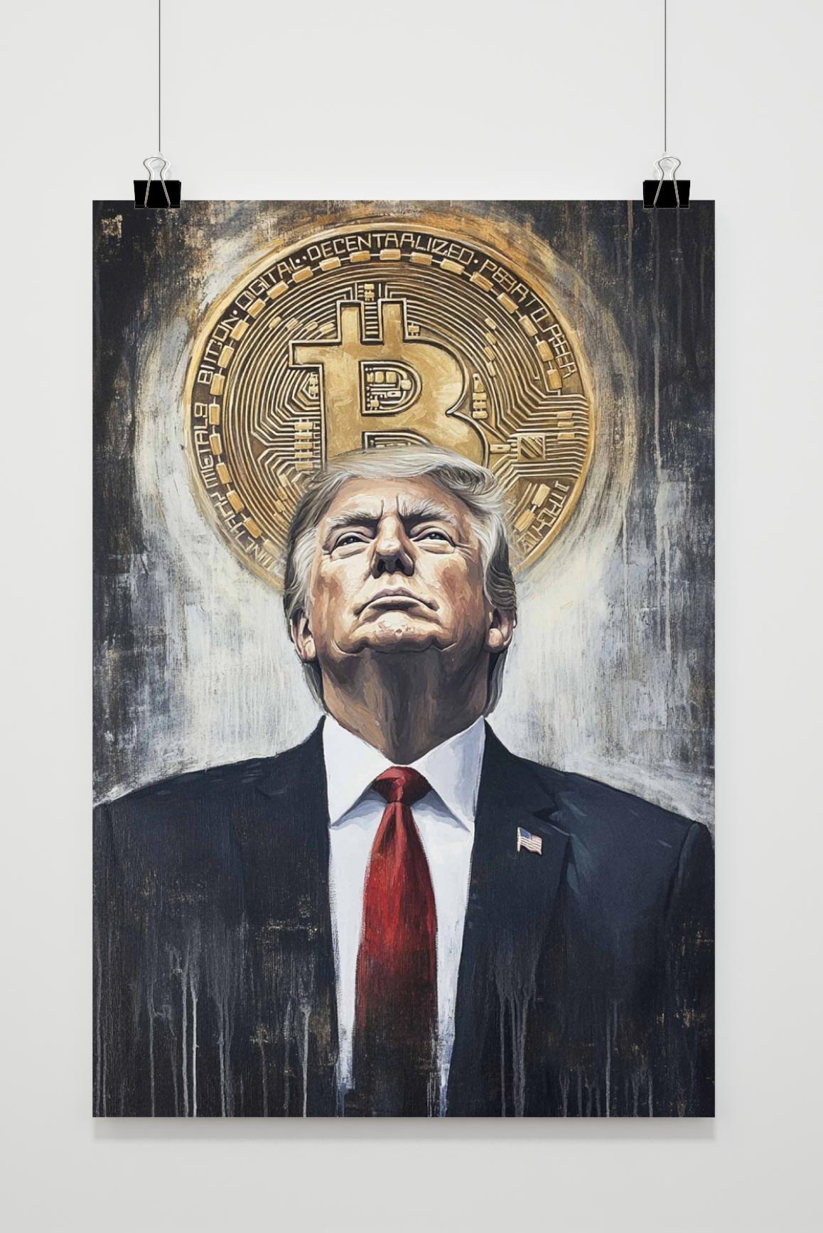 Affiche Bitcoin Donald Trump de 25 Artstreet