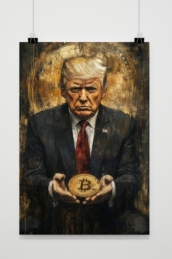 Donald Trump Bitcoin poster