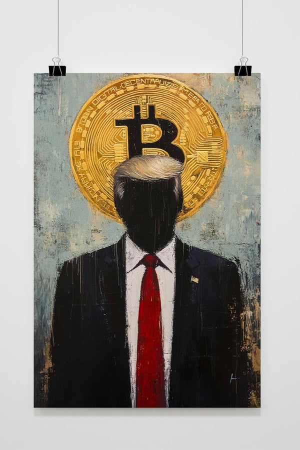 Crypto Donald Trump poster