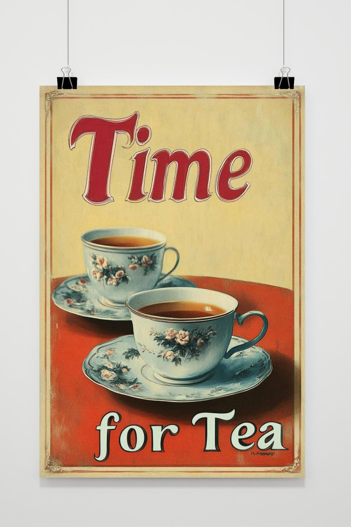 Affiche Tea Time de 25 Artstreet