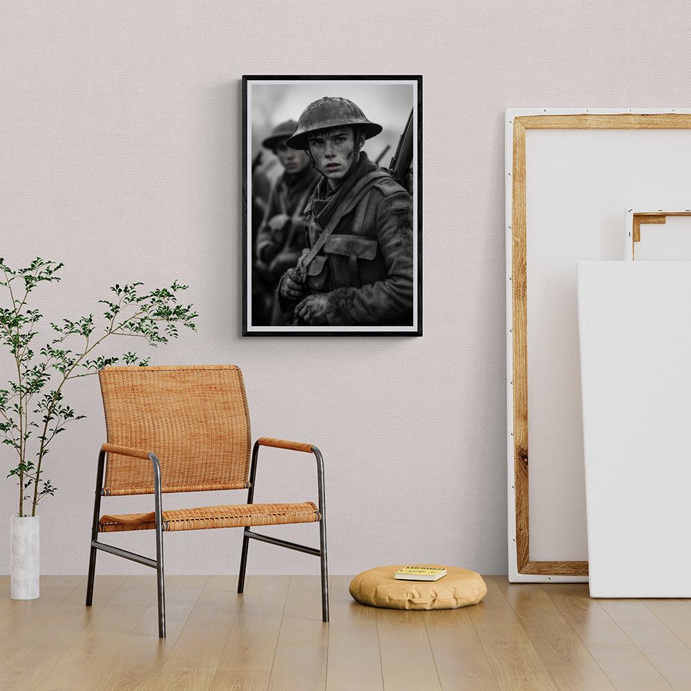 Soldat de Guerre dans un intérieur
