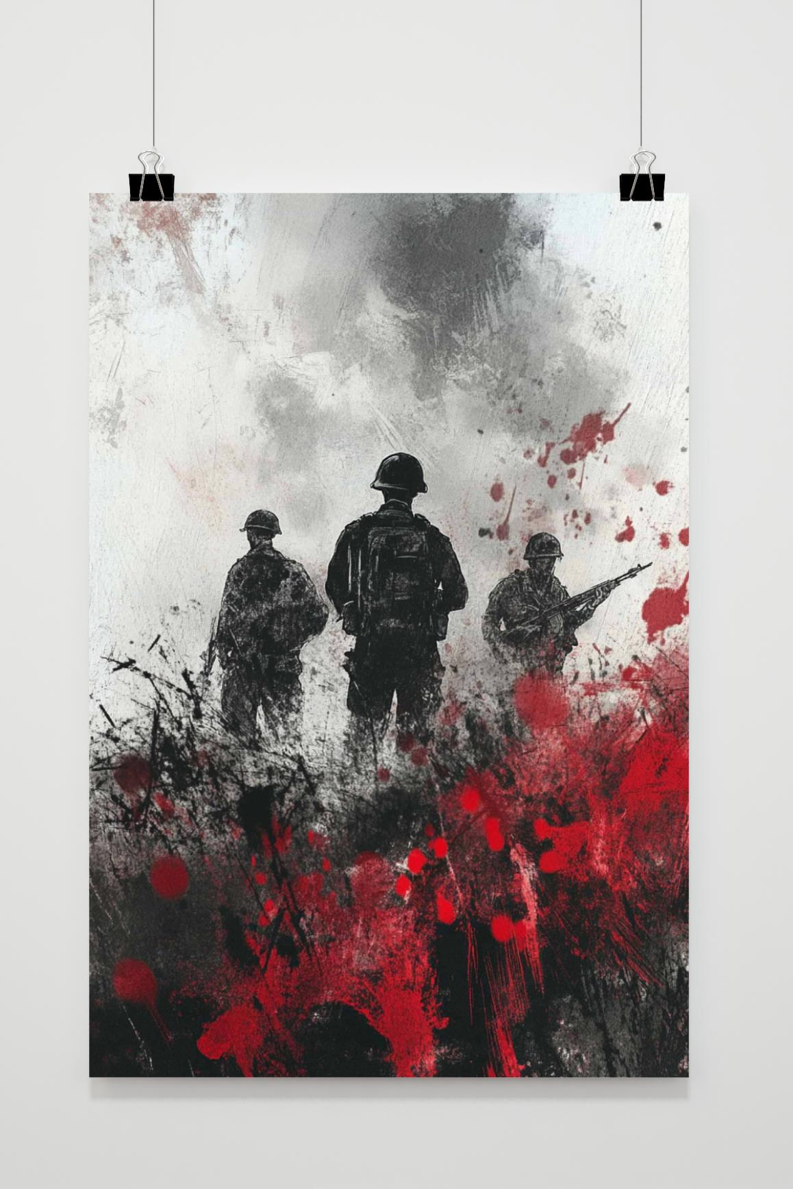 Affiche Soldats de Guerre de 25 Artstreet