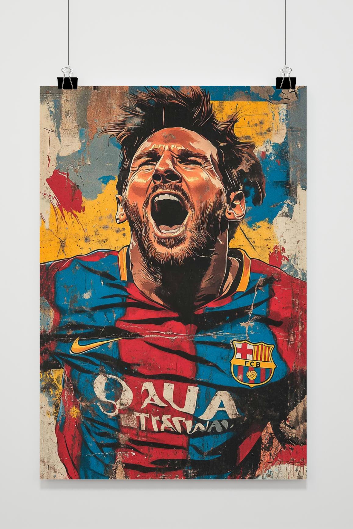 Affiche Lionel Messi de 25 Artstreet