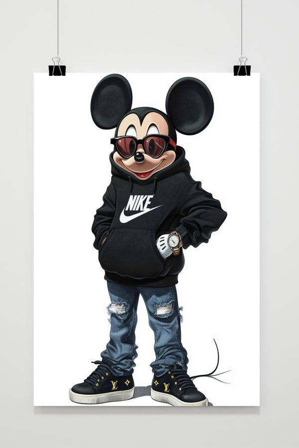 Mickey Mouse Nike poster