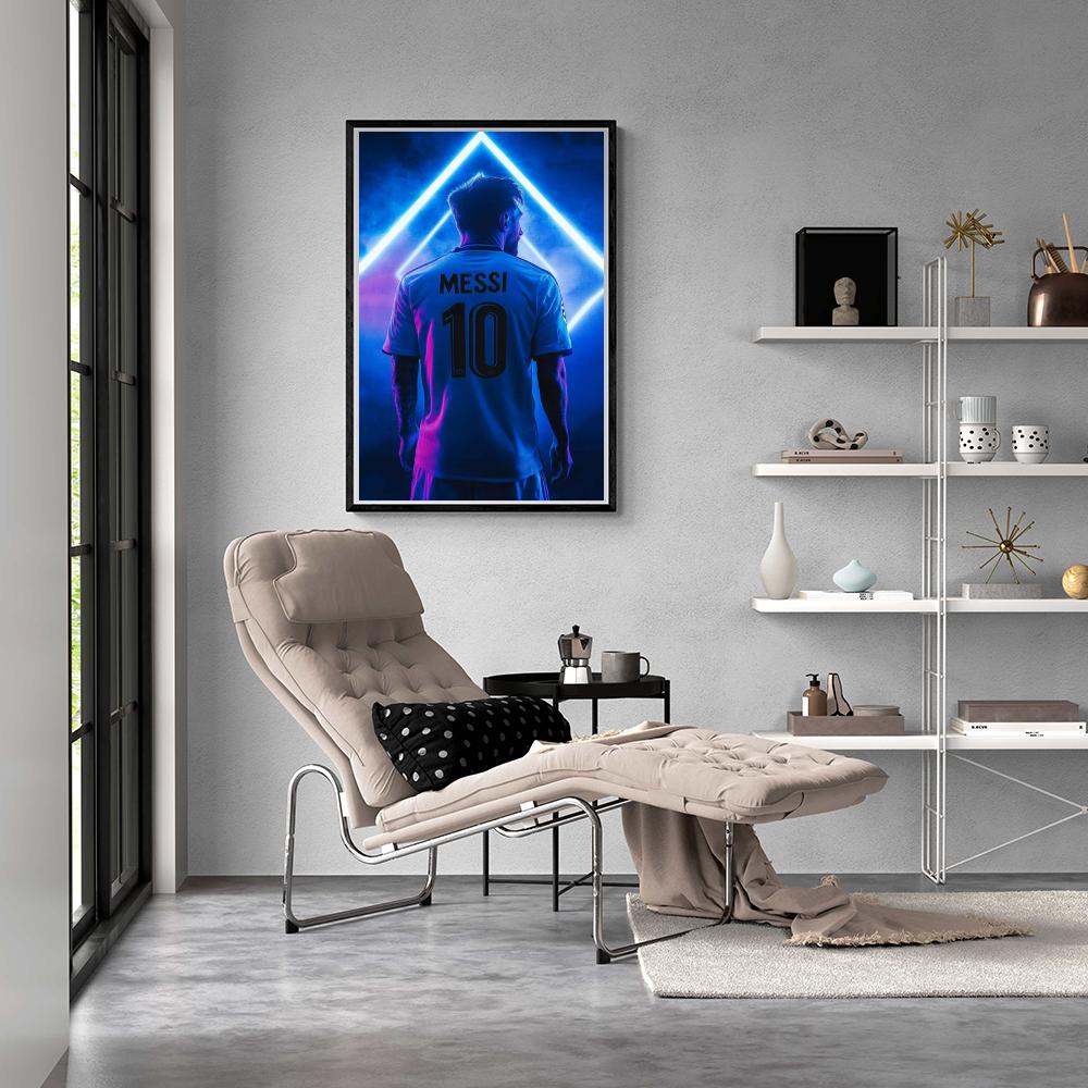 Lionel Messi Neon dans un intérieur