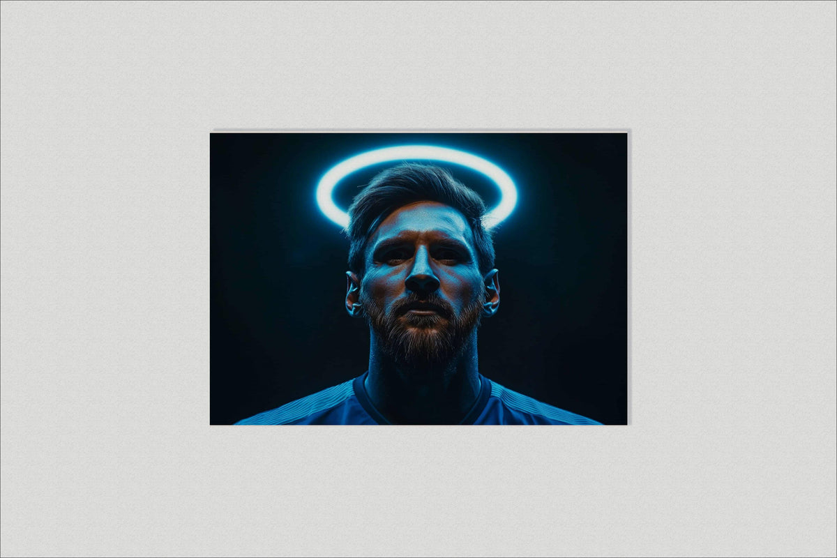 Lionel Messi Halo dans un intérieur