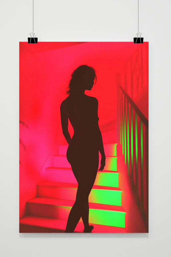 Frau Silhouette Poster