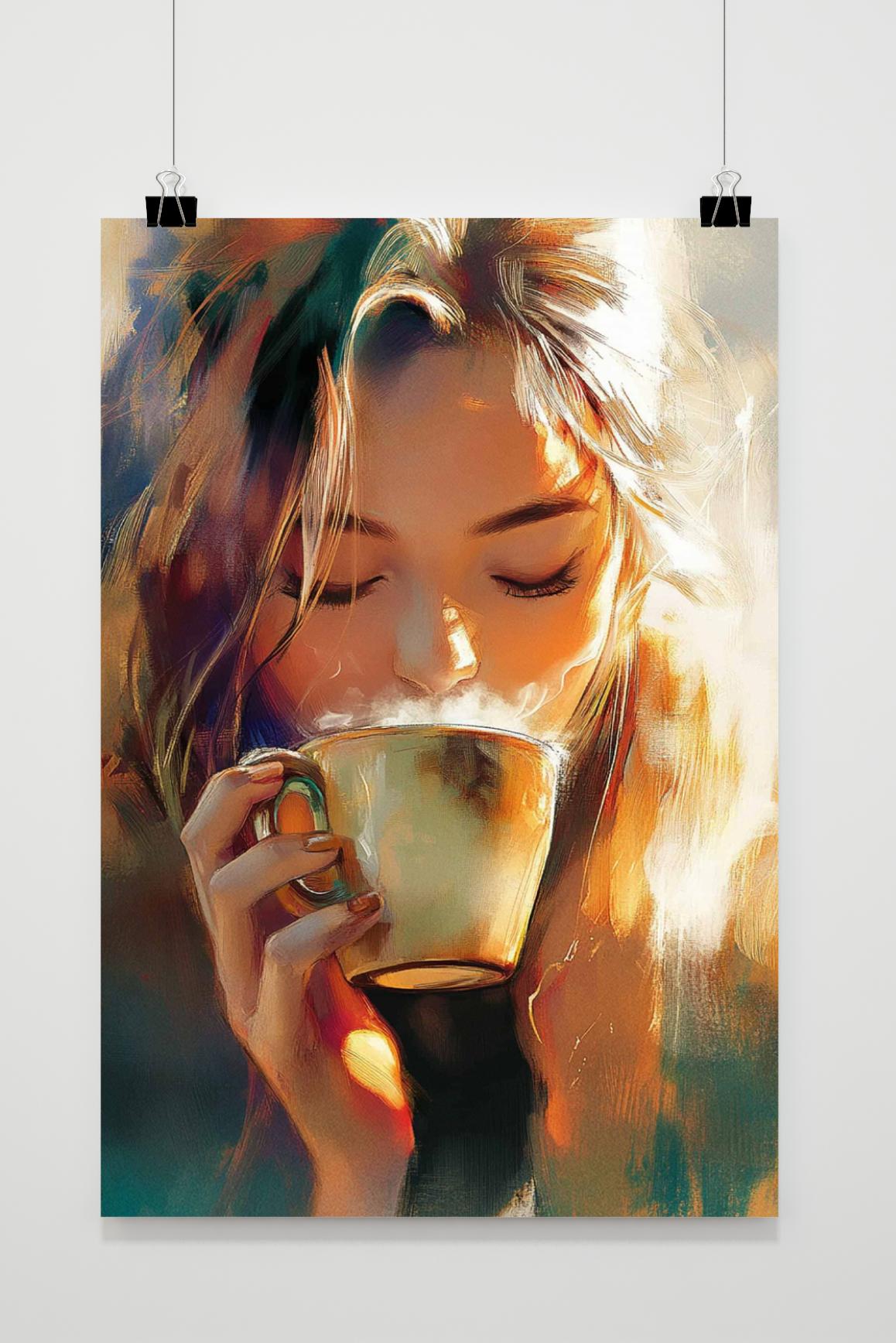 Affiche Femme Café de 25 Artstreet