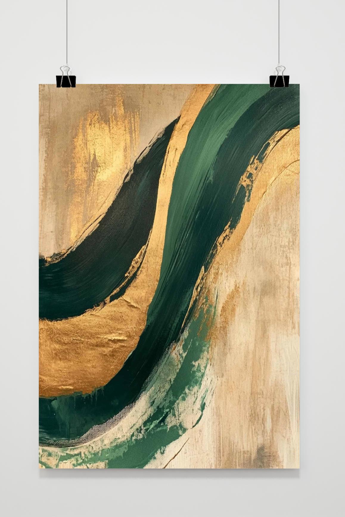 Affiche Or et Vert de 25 Artstreet