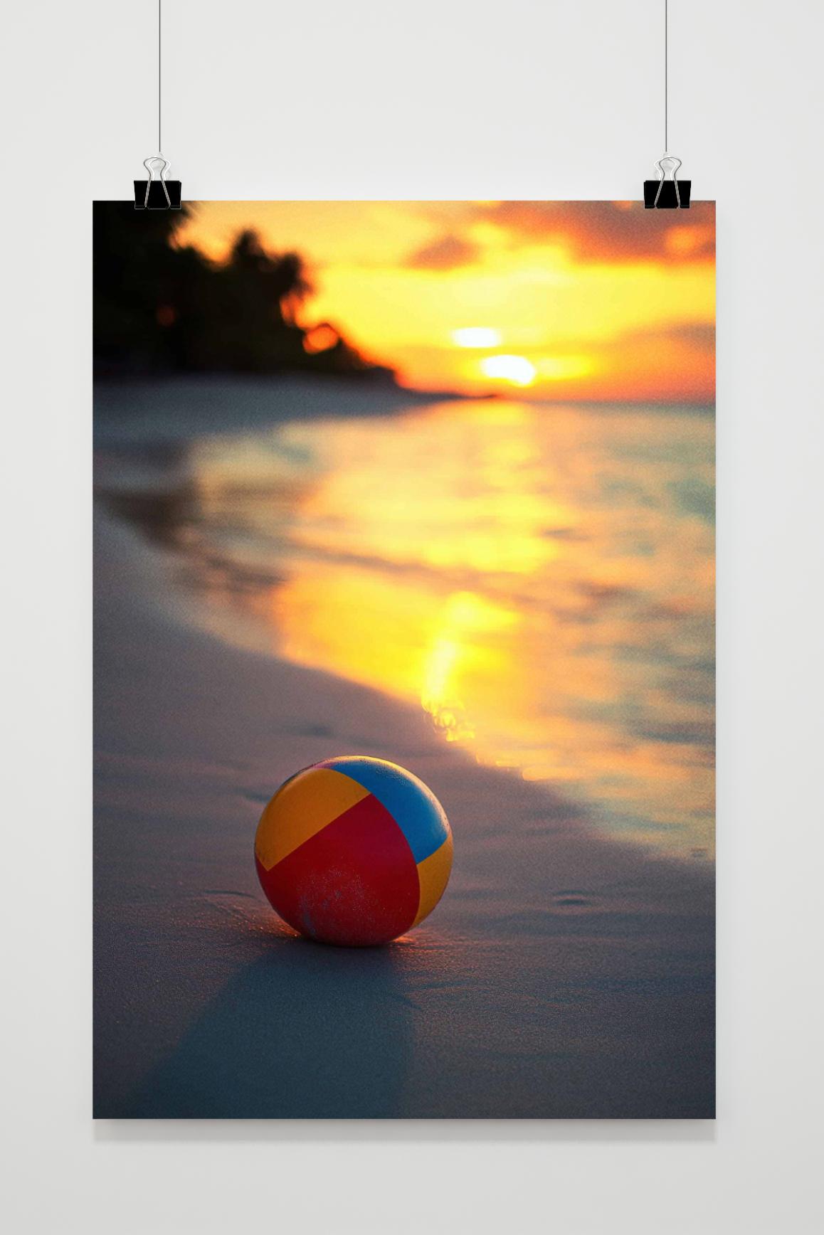 Affiche Ballon de Plage de 25 Artstreet