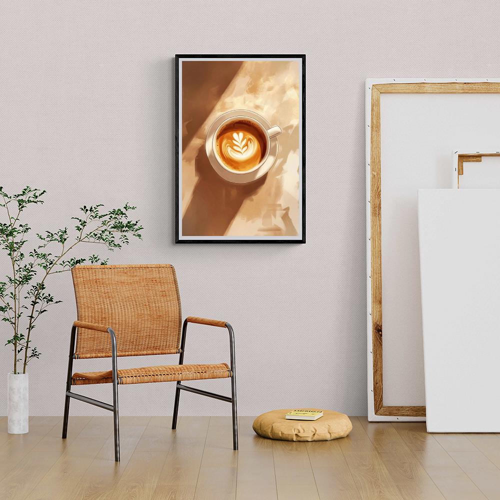 Cappuccino dans un intérieur