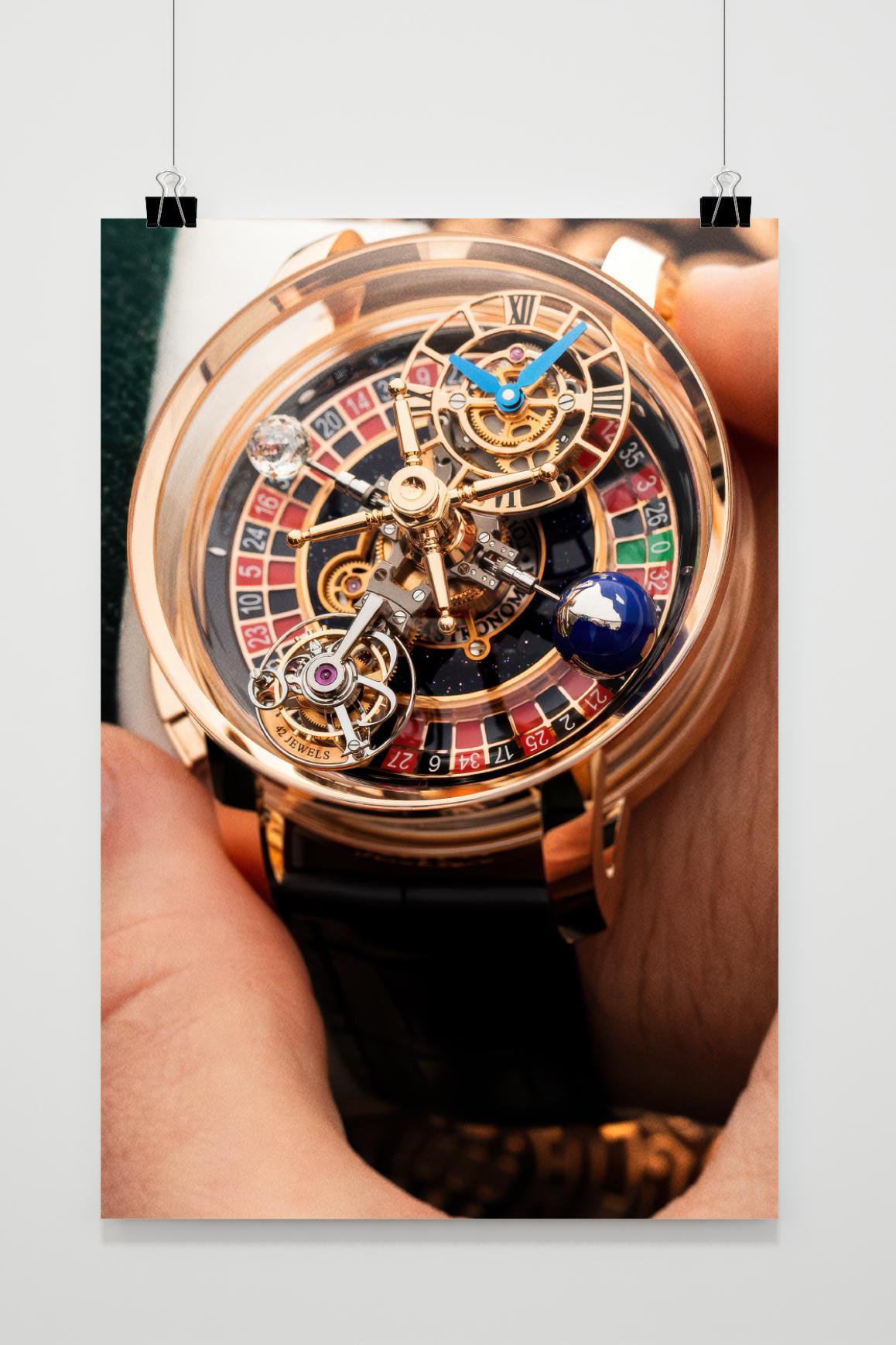 Affiche Roulette Montre de 25 Artstreet