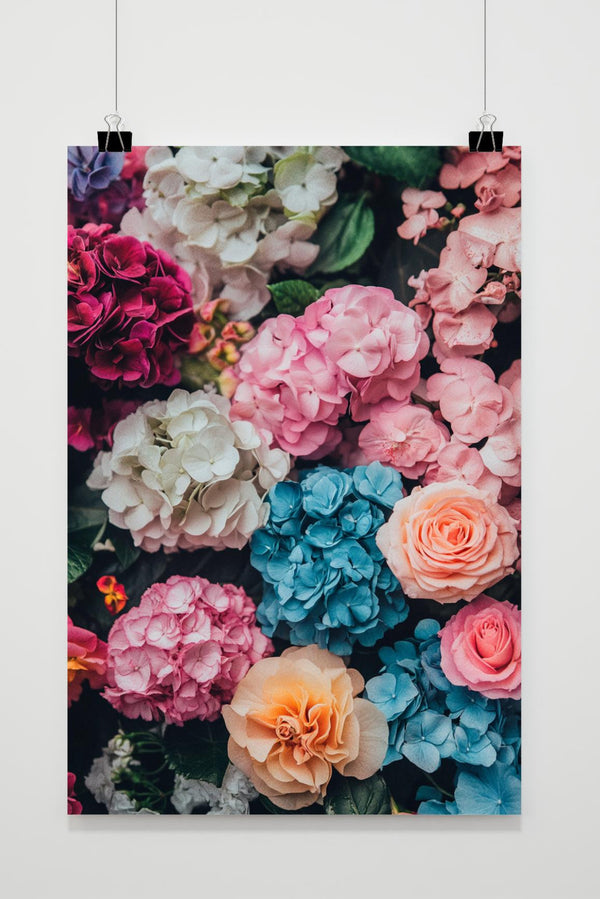 Kleurrijke Bloemen poster