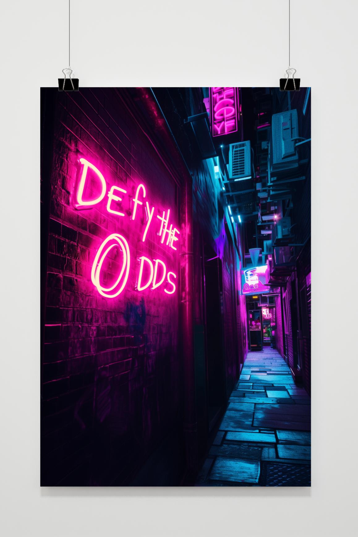 Affiche Defy The Odds de 25 Artstreet