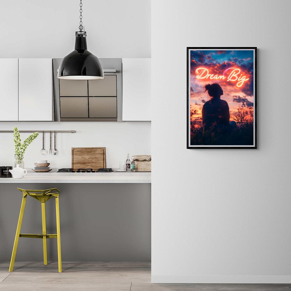 Dream Big dans un intérieur
