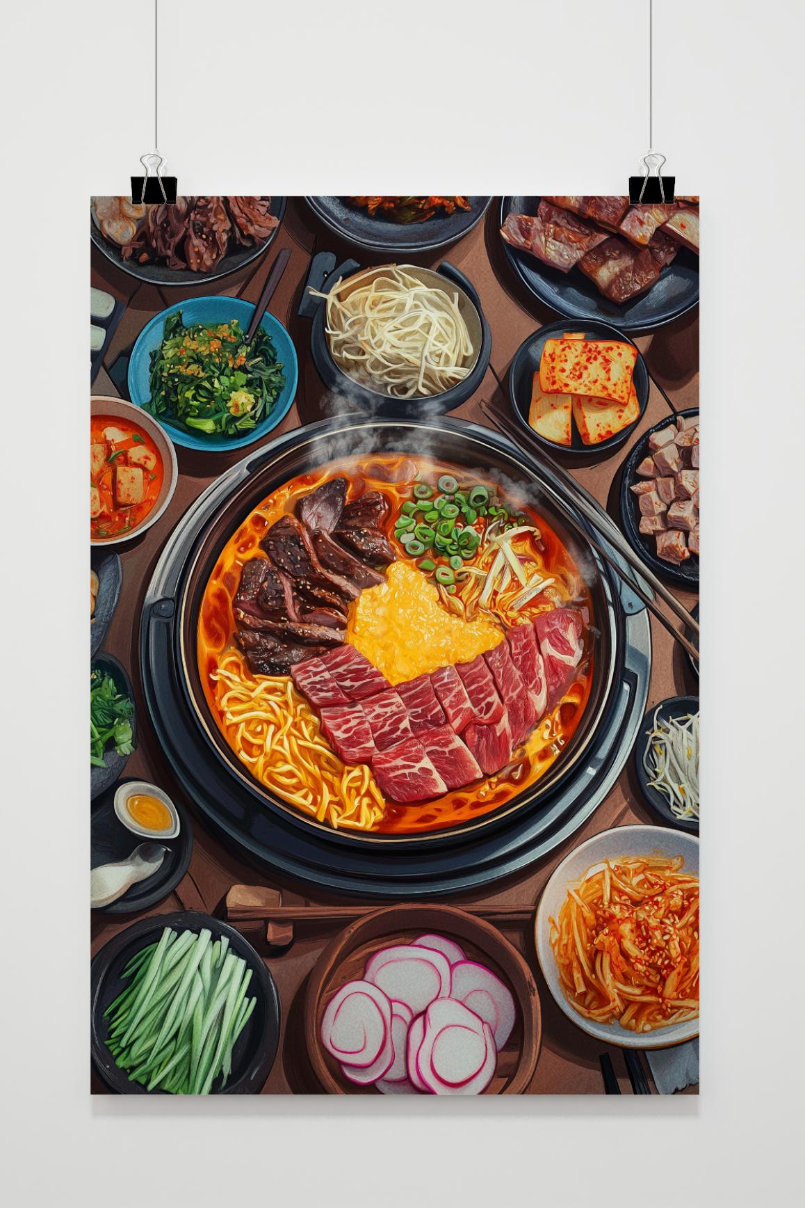 Affiche Ramen au Bœuf de 25 Artstreet