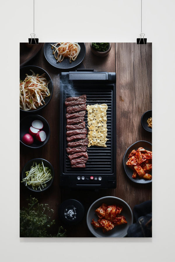 Koreaanse BBQ poster