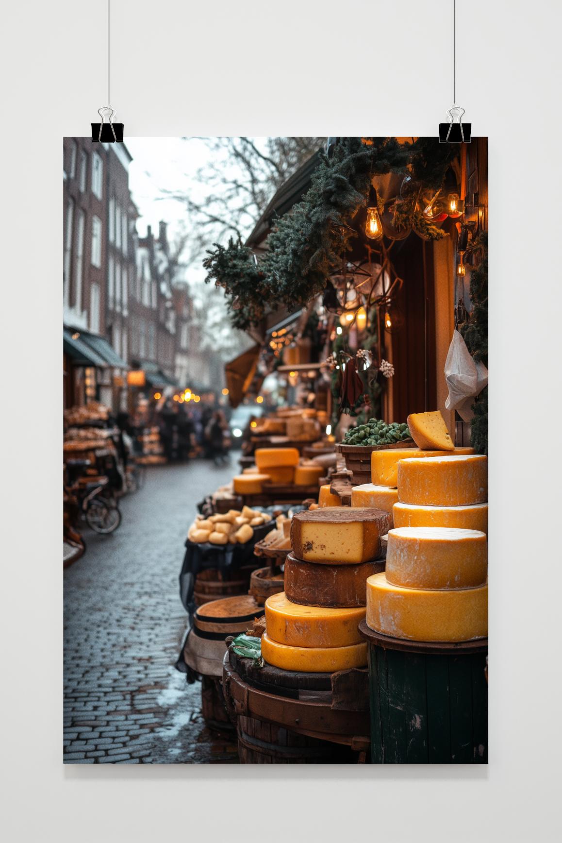 Affiche Marché au Fromage de 25 Artstreet