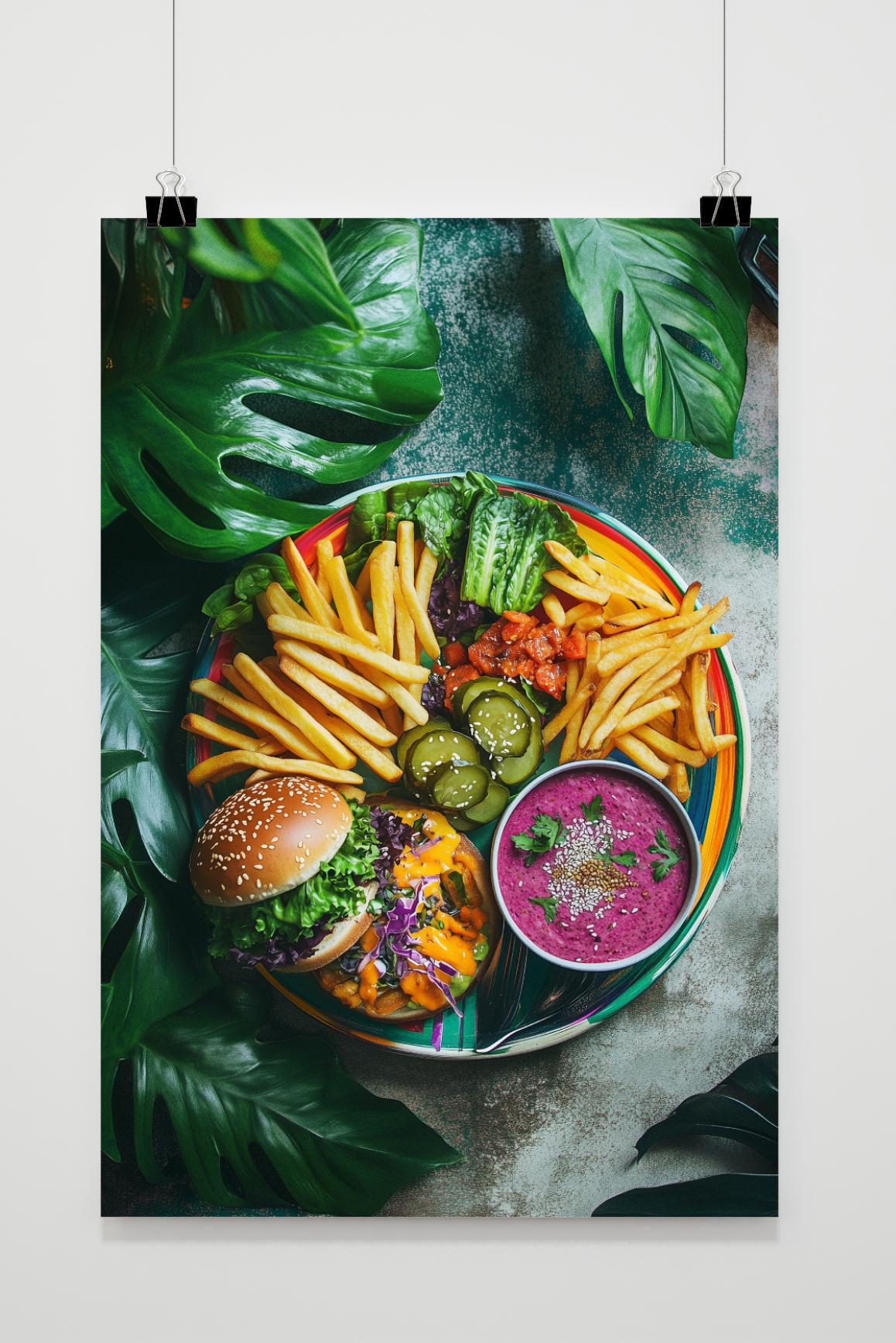 Affiche Assiette végane de 25 Artstreet
