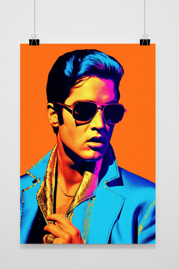 Elvis Presley Oranje poster