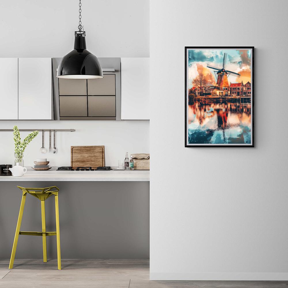Moulin urbain dans un intérieur